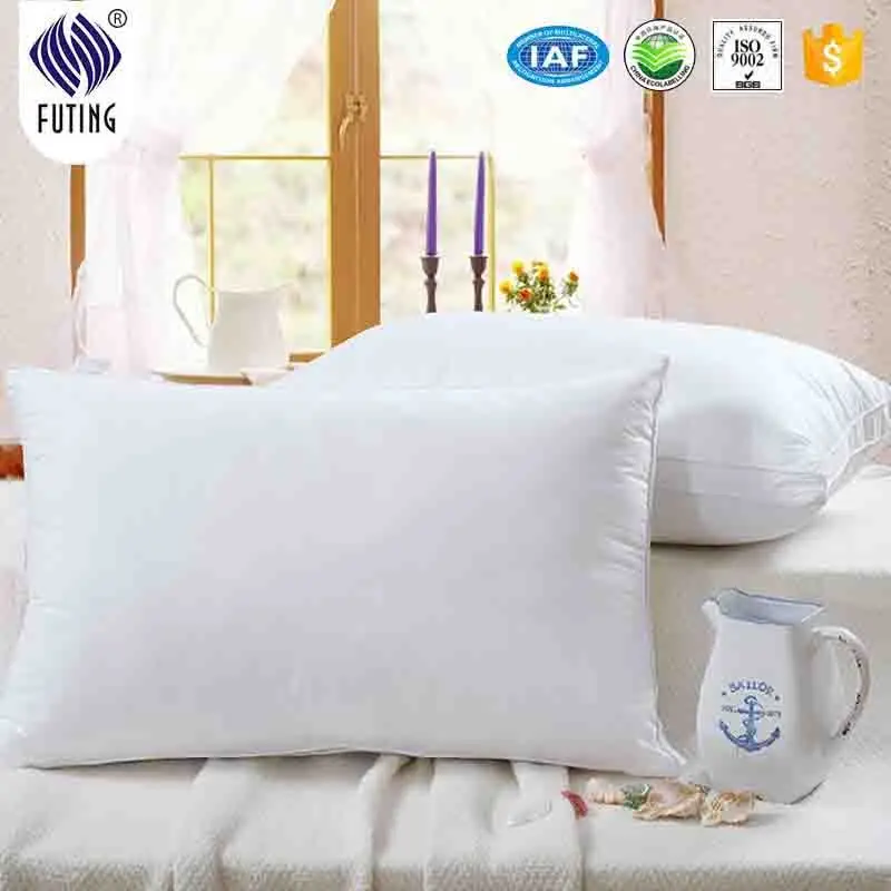 Premium 100 Cotton Shell Plush Soft Cluster Fiber Filled Pillows