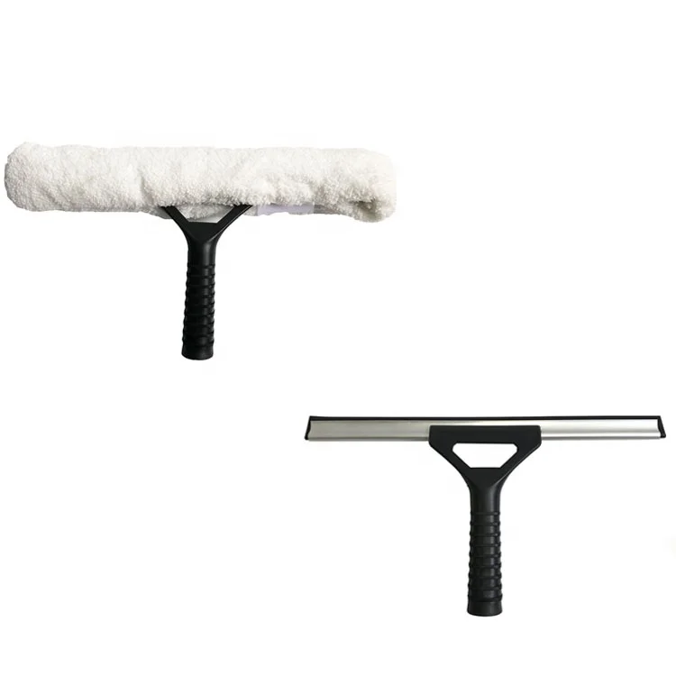 Window Squeegee&scrubber Kit Esd Double Sided Microfiber Rubber Plastic