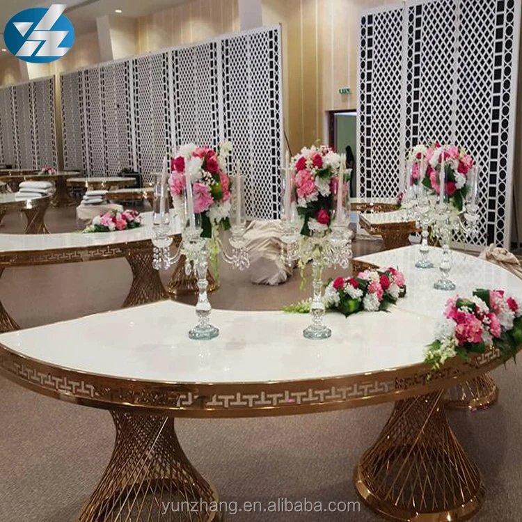 Half Round Shape  Banquet Table