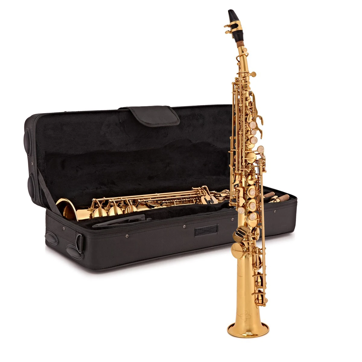 Professional Chinese Musical Instrument Straight Soprano Saxophone