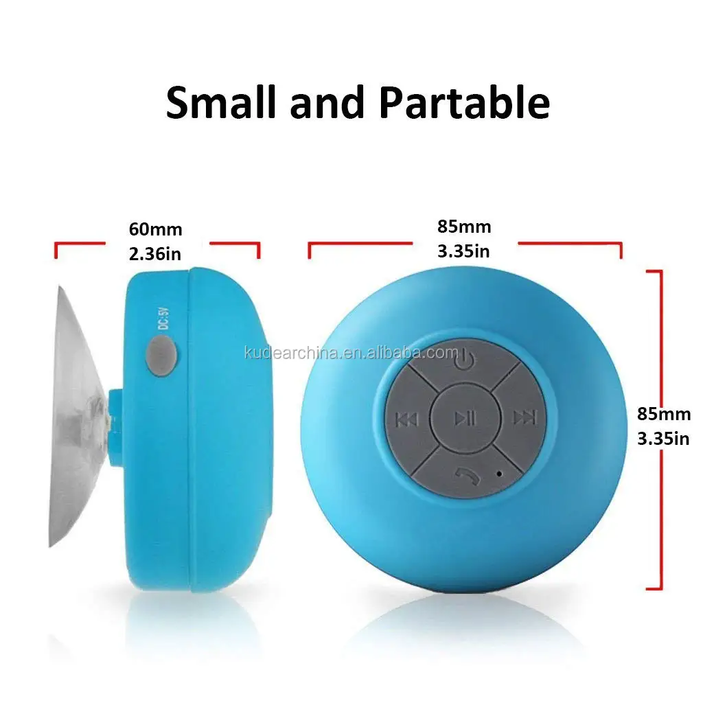 Best Selling Portable IPX5 Waterproof Bluetooth Speaker for Shower with Suction Cup - ANKUX.COM