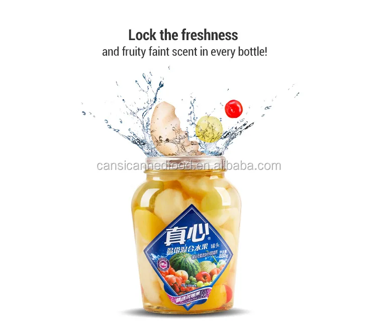 Fresh Canned Fruit Cocktail In Syrup Grapes/cherry /peach / Pear/fresh