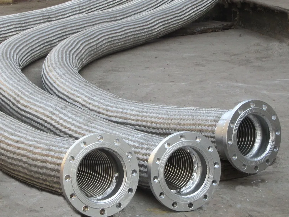 Pipeline Use Flange Braided Stainless Steel Corrugated Pipe Metal
