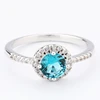 Classical Blue Crystal Cubic Zirconia Ring fashion leader jewelry