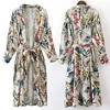 factory price wholesale soft rayon fashion arm sleeves pretty women clothing long kimono