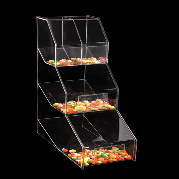 Custom Clear Acrylic Candy Bin,Acrylic Supermarket Candy Dispenser