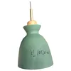 Industrial or home matte pendant lamp ceiling light hanging light with wood socket ,green