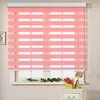Plain Color Horizontal Roll Up Zebra Blinds Shades For Sales