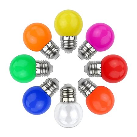 Led Colorful Bulb  holiday party Christmas bulb 2700k E27 LED lamp aluminum material led bulbs for festival