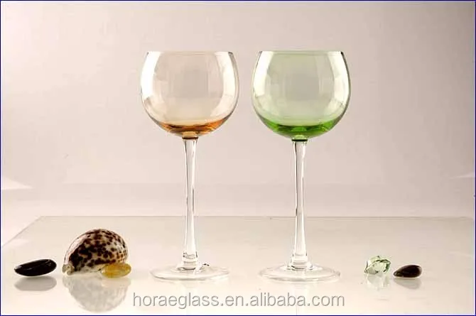 colored wine glasses