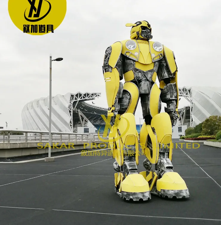 Hot Sale Human Wearable Led Robot Costume Adult Predator Halloween