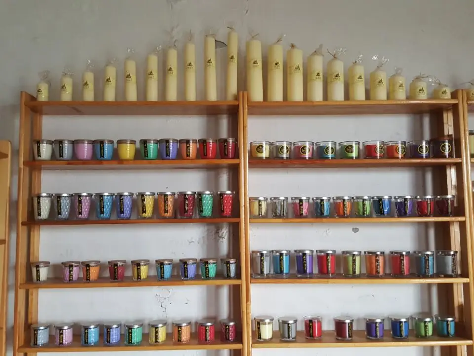 Religious Plain Glass Jar Candle In Bulk Home Decoration House Carton