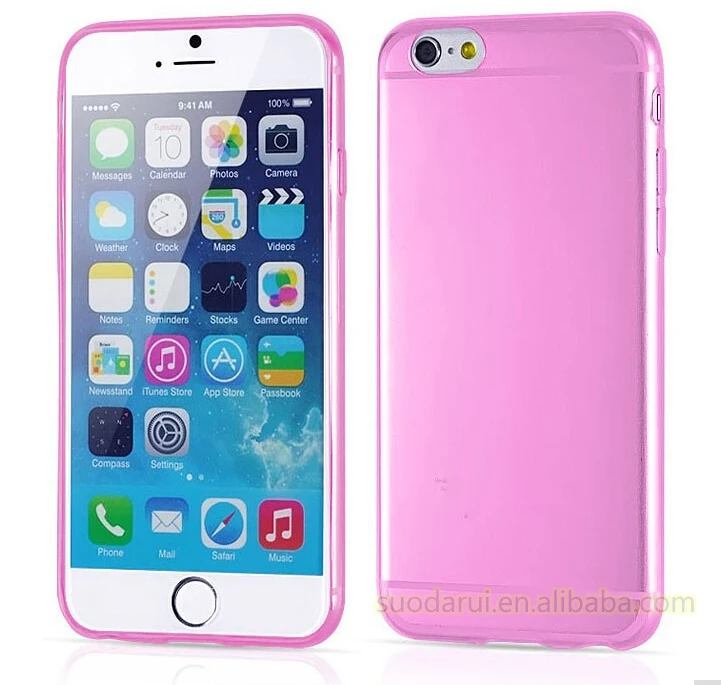 Wholesaling Crystal Ultra Thin TPU Case For iPhone 6s Colorful Transparent Gel Cover