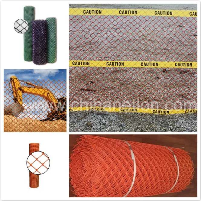 Factory Direct Sale Orange Plastic Barrrier Diamond Safety Fence