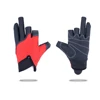 Customized Lightweight Anti-Slip 3 Fingerless Neoprene Fishing Gloves For Men Women
