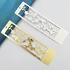 Custom wholesale Laser cut metal bookmarks for books
