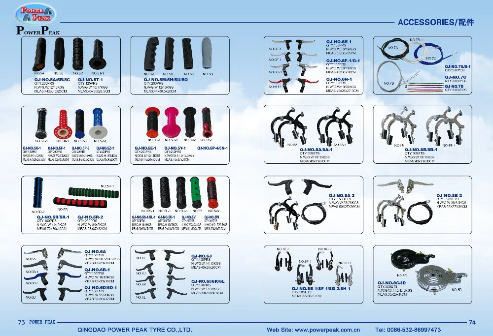 China Bicycle Spare Parts Manufacturer Saddle / Pedal / Grips Lady