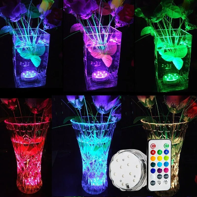 Event Party Supplies Led Multicolor Light Up Vase Base For