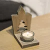 Wooden candlestick stars/tree/love shape for christmas decoration