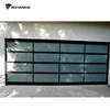 modern safety guardian sliding acrylic glass garage door