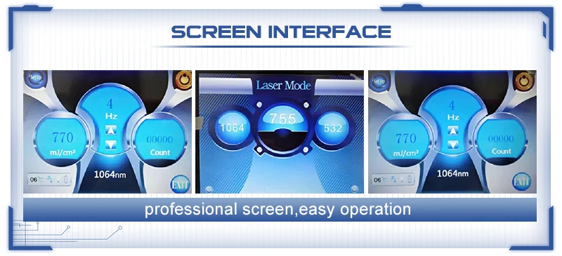 2 years warranty portable  picosecond 532nm 1064nm 1320nm 755nm yag laser machine