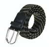 Custom Colored Braided Elastic Cord Belt with Metal Ends