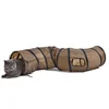 Road Cat Toys Pet Cat Tunnel 1-Way S Shape Foldable Bending Playing Tube Collapsible Toy Tunnel for Cats Dogs