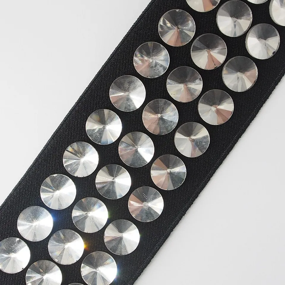 Custom Wholesale Hotfix Rhinestone Elastic Band For Sewing Formal Dress Buy Custom Elastic