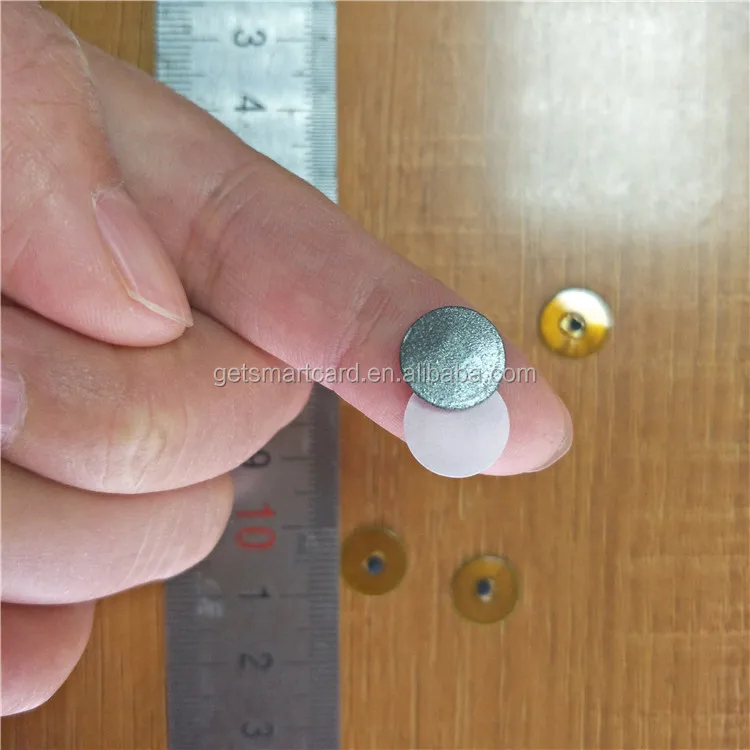 13.56mhz 10mm Round Anti Metal Micro RFID Tags for Smart Toys