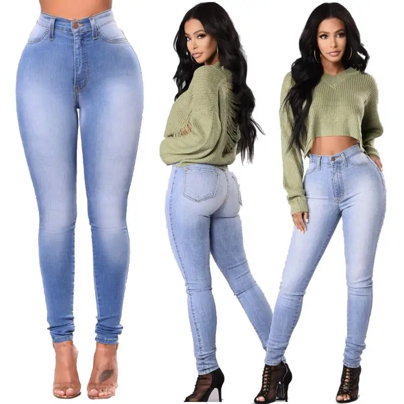 708026 New American Style Tight-fitting Stretch Ladies Jeans - Buy ...