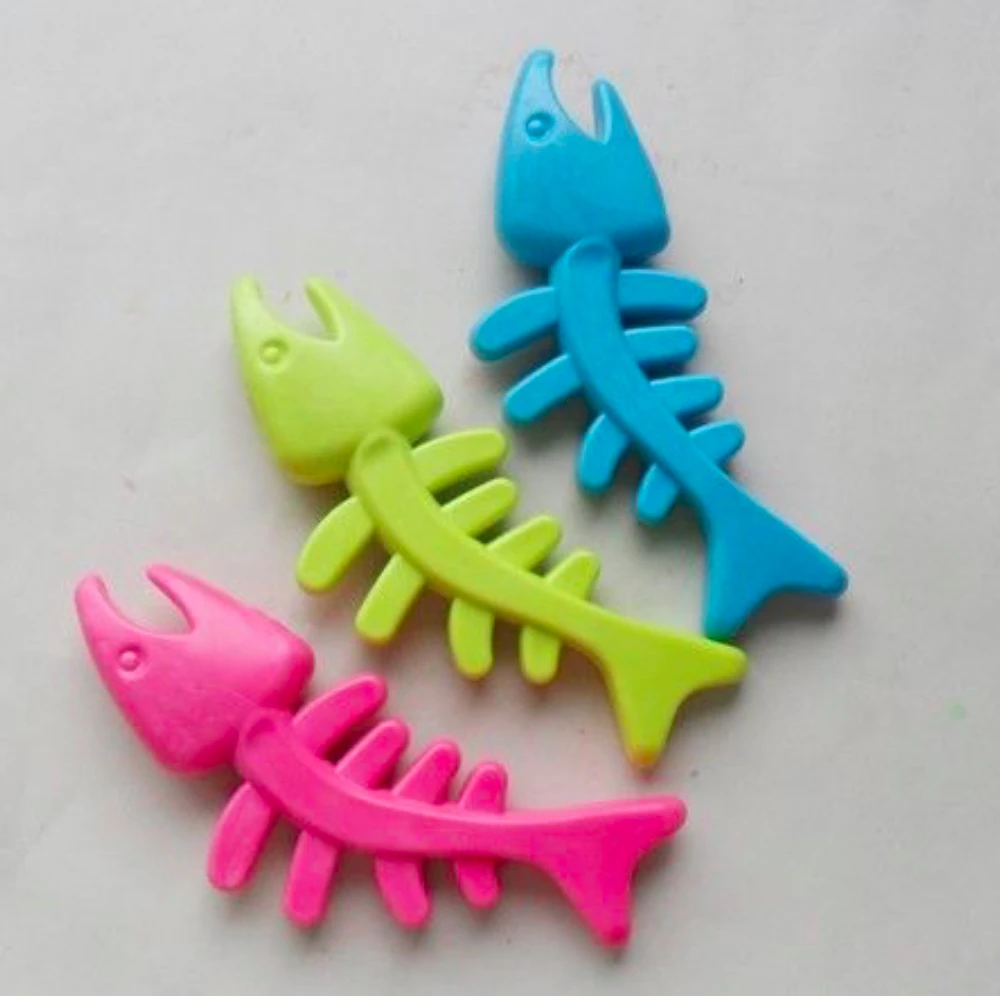 plastic fish skeleton toy