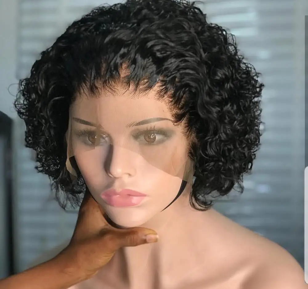 black bob lace front wig