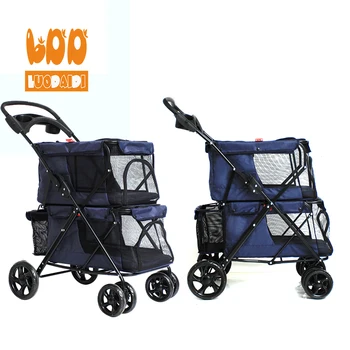 twin double pet stroller