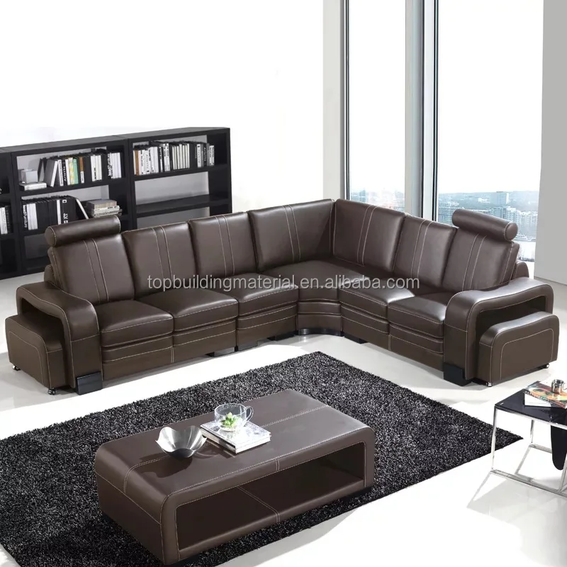 Modern Brown Italian Leather Office Sofa Furniture Mexico Product On