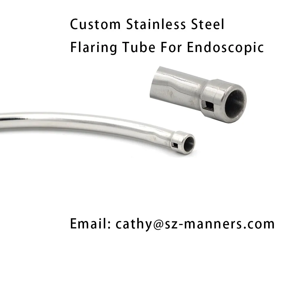 Ent Stainless Steel Endoscopic Bent Catheter Tube Buy Stainless Steel