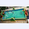 Hot sale inflatable soap soccer field, 2 in 1 inflatable basketball/soccer games soap soccer arena