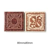 Flower handmade border wall floor tiles for bathroom and kitchen60x60 80x80mm