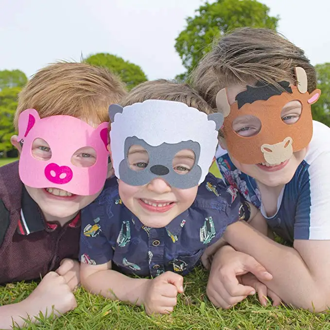 Farm Animal Masks For Kids Barnyard Farm Themed Birthday Parties Buy
