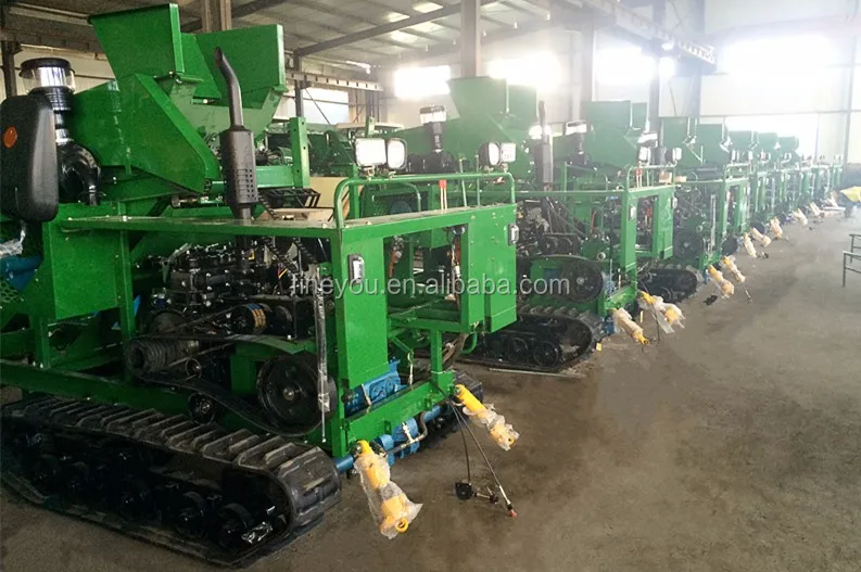 crawler corn harvester