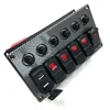 5 gang Circuit breaker marine light control switch panel with USB charger
