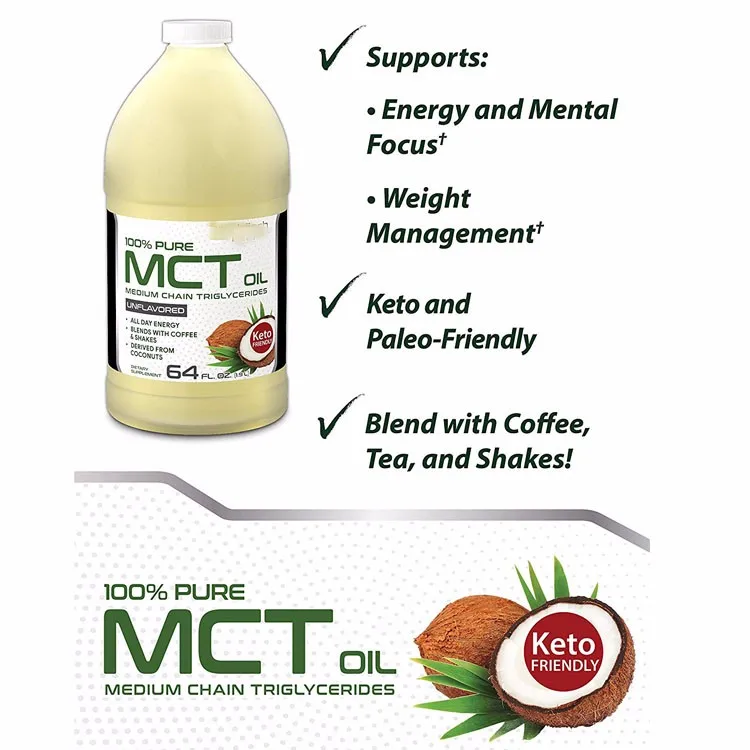 Private Label Organic Mct Oil Medium Chain Triglycerides From Coconut