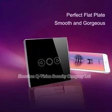 Q-Vision Smart Home Remote Control Dimmer Light Switch Wifi Touch Screen Switch Crystal Compatible with Broadlink RM2 RM Pro