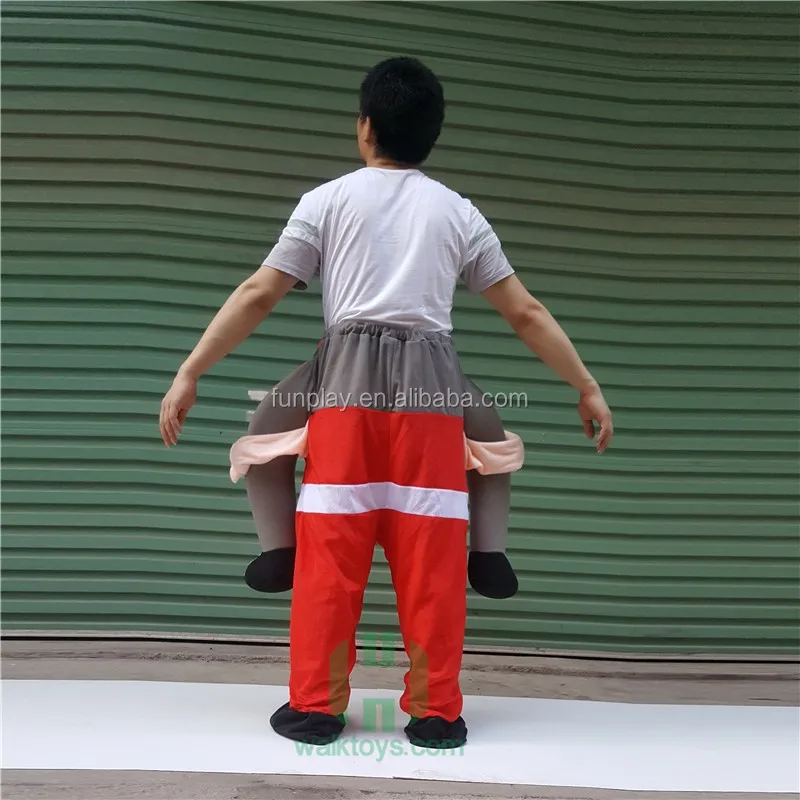 2023 Christmas Ox Riding Costume Carrying Man Costume Ride On Fancy