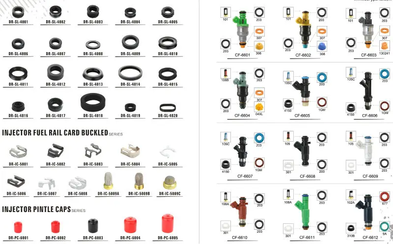Japan Fuel Injector Service Kits - Buy Injector Repair Kit,Fuel Fuel Injector O Ring Size Chart