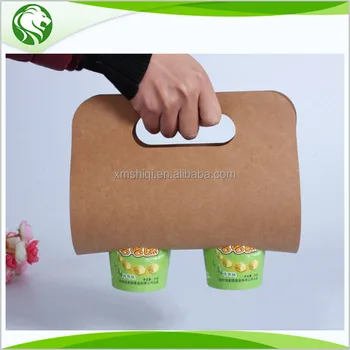 Recycled Kraft Paper Coffee Cup Carrier Holder Take Away Box Recycled Kraft Paper Coffee Cup Carrier Holder Take Away Box