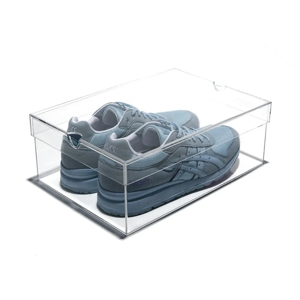 Hot Sale Clear Acrylic Shoe Box With Lid Acrylic Sneaker Box Shoe Display Case Buy