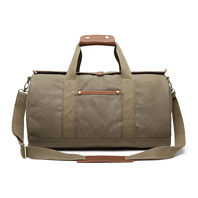 vintage canvas duffle bag