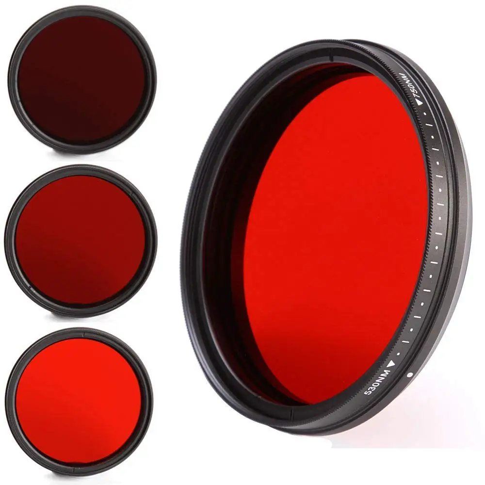 9mm Filter Lens Block 400-750nm Pass 808-1064nm IR Laser for CCD Cameras Pack of 10