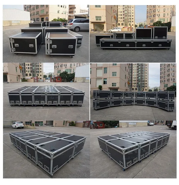 RK 4U Amp Rack Road Tour Flight Case with Casters