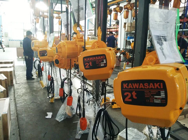 Factory price 1phase 220V or 3 phase 380V-460V motorized trolley type small electric chain hoist single or double speed for sale